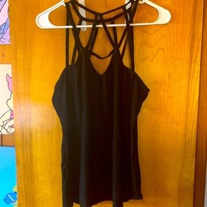 SHEIN Strappy Black Tank